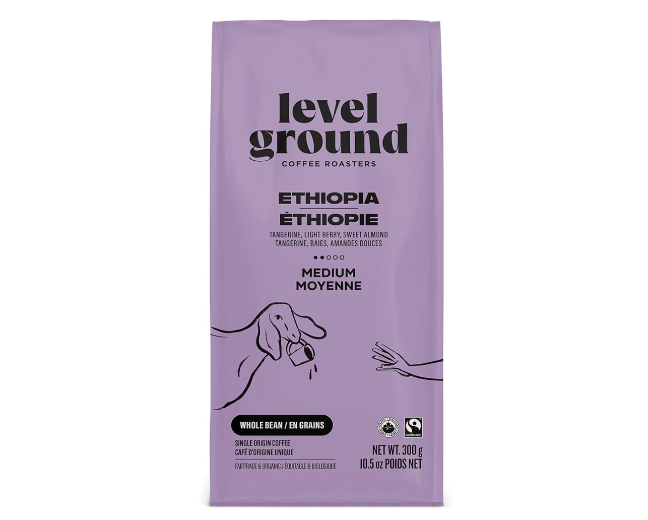 Level Ground Ethiopian coffee beans.